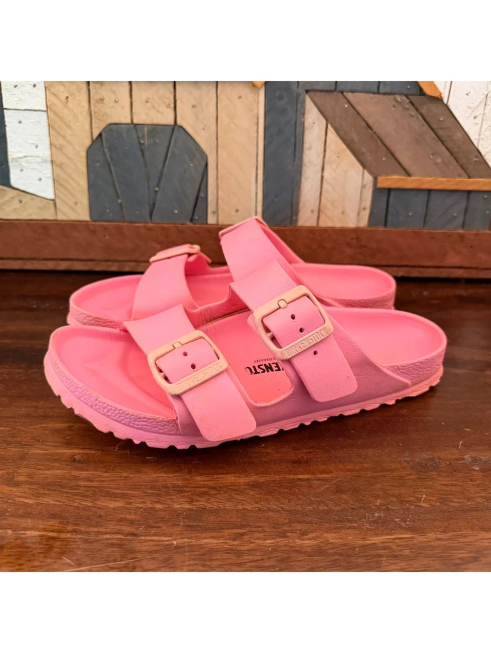 Birkenstock Arizona EVA Pink Slide Sandals Women's Size 6 Narrow